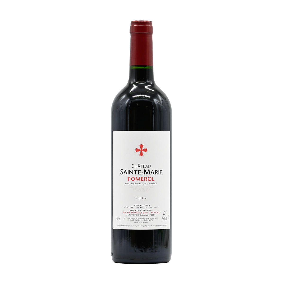 Château Sainte-Marie 2019, 750ml French red wine, made from a blend of Cabernet Sauvignon, Merlot, and Cabernet Franc; from Pomerol, Bordeaux, France – GDV Fine Wines, Hong Kong