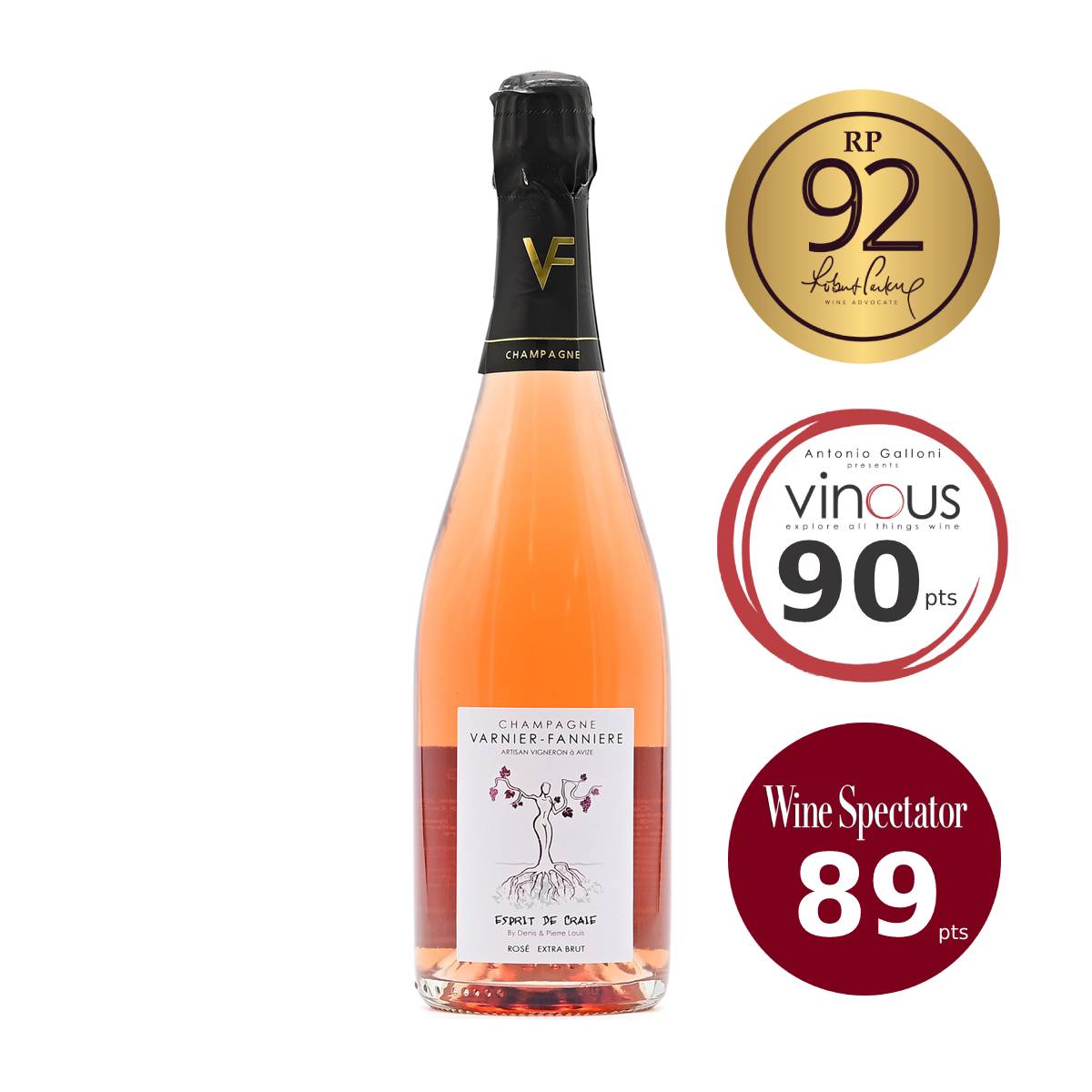Varnier Fanniere Extra Brut Rose Esprit de Craie NV