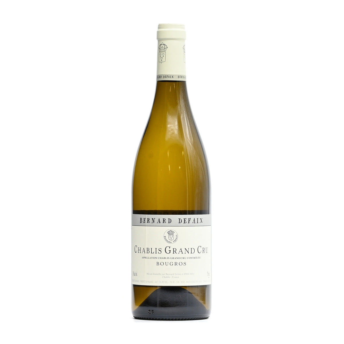Domaine Bernard Defaix Chablis Grand Cru Bougros 2021, 750ml French white wine; made from Chardonnay; from Chablis Grand Cru, Burgundy, France – GDV Fine Wines, Hong Kong