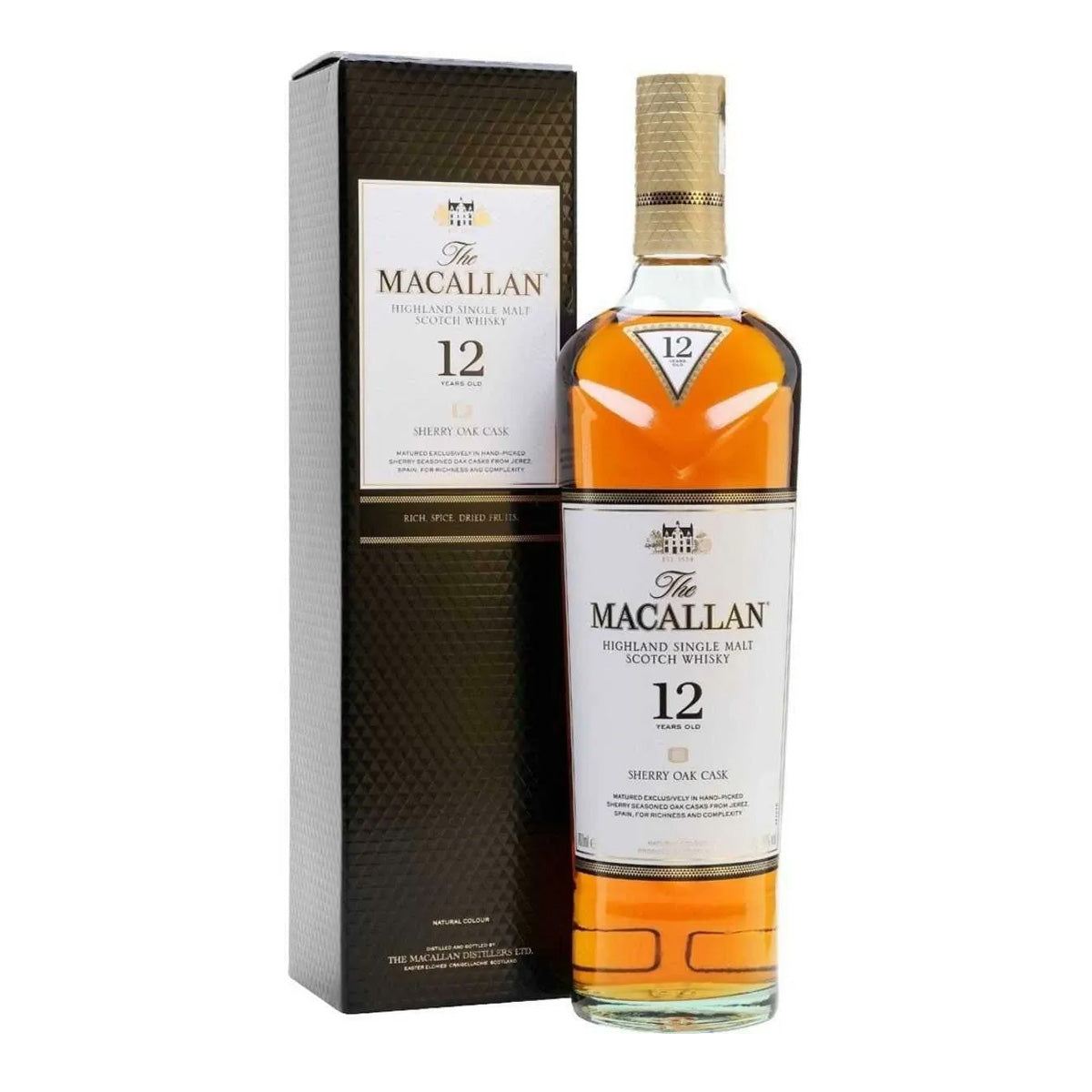 Macallan 12 Yrs Sherry Oak Single Malt Whisky (700ml)