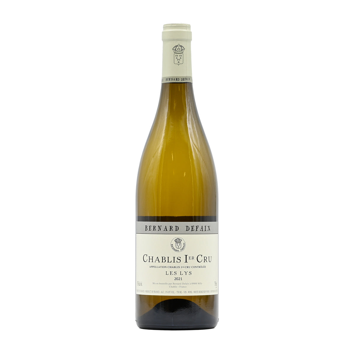 Domaine Bernard Defaix Chablis Premier Cru Les Lys 2021, 750ml French white wine; made from Chardonnay; from Chablis, Burgundy Premier Cru, France – GDV Fine Wines, Hong Kong