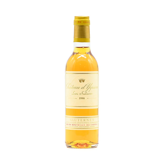 Chateau d'Yquem 1990 in half-bottle, a 375ml French sweet wine of Premier Cru Superieur in the 1855 classification, from Sauternes, Bordeaux, France – GDV Fine Wines, Hong Kong