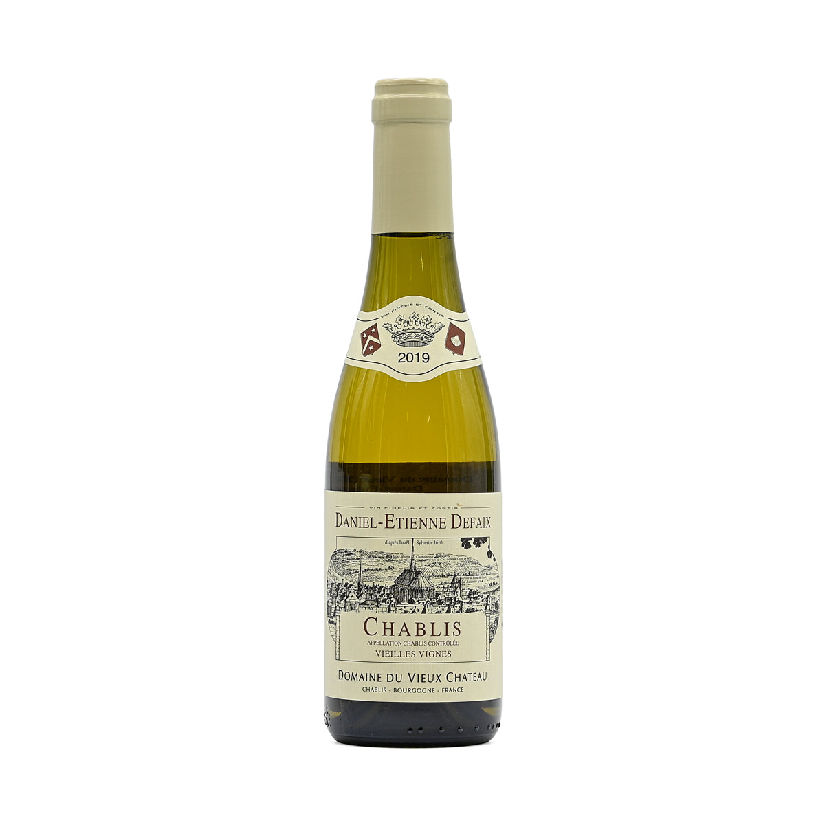 Domaine Daniel-Etienne Defaix Chablis Vieilles Vignes 2019 in half-bottle size, 375ml French white wine, made from Chardonnay; from Chablis Valley, Burgundy, France – GDV Fine Wines, Hong Kong