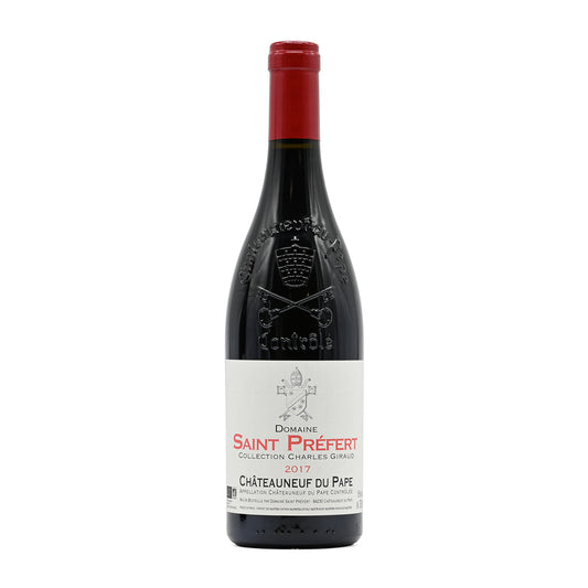 Domaine Saint Préfert Châteauneuf du Pape rouge Collection Charles Giraud 2017, 750 French red wine, made from a blend of Grenache and Cinsault; from Châteauneuf-du-Pape, Southern Rhône, France – GDV Fine Wines, Hong Kong