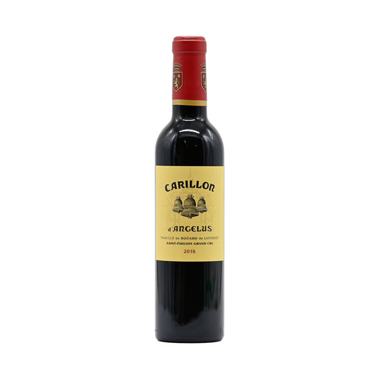 Le Carillon d'Angelus 2018 in half bottle, a 375ml French red wine, made from a blend of Merlot and Cabernet Franc; from Saint-Emilion, Bordeaux, France – GDV Fine Wines, Hong Kong