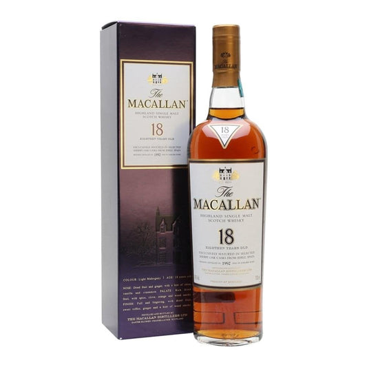 Macallan 18 Yrs Highland Single Malt Whisky (700ml) AR1995