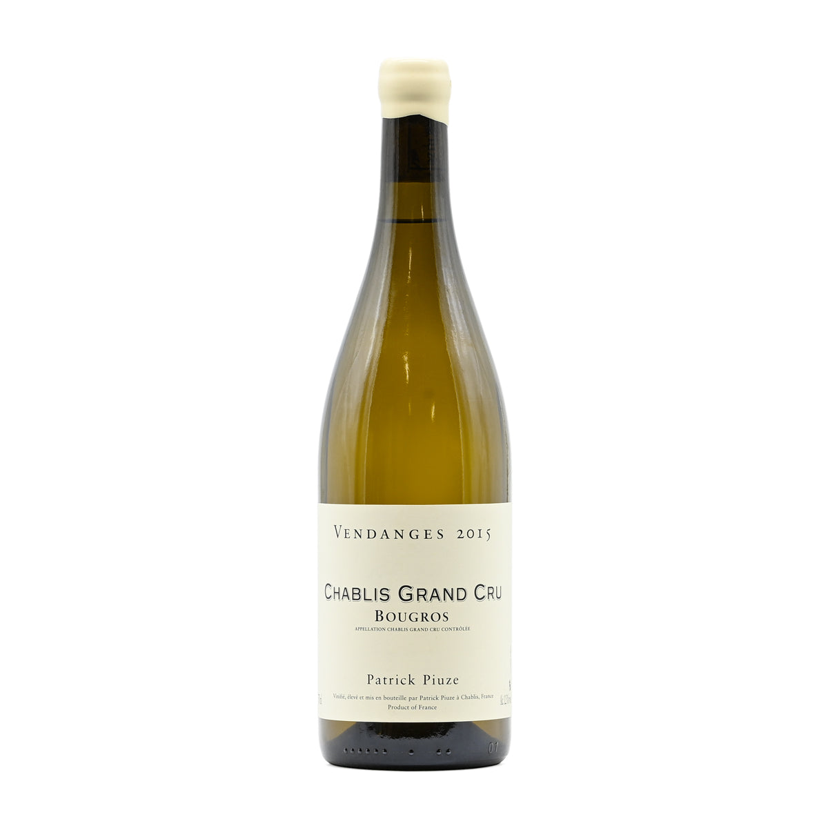Patrick Piuze Chablis Bougros Grand Cru 2015, 750ml French white wine, made from Chardonnay; from Chablis, Burgundy, France – GDV Fine Wines, Hong Kong