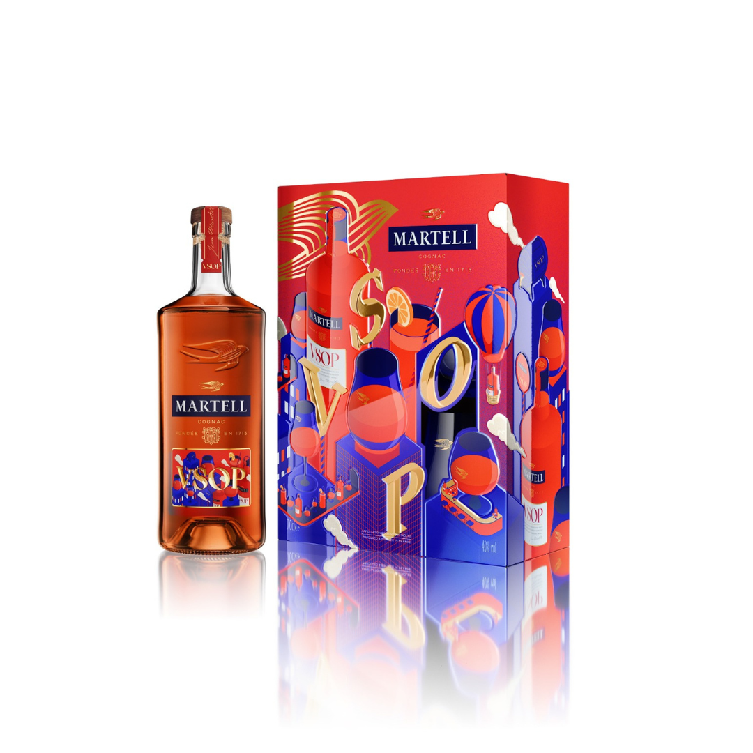 Martell VSOP 2025 EOY Limited Edition (700ml) + 2 Glasses