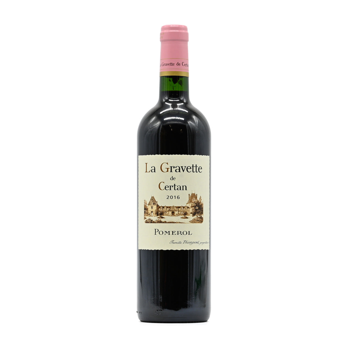 La Gravette de Certan 2016, second wine of Vieux Château Certan, 750ml French red wine, made from Cabernet Franc, Merlot, Cabernet Sauvignon, from Pomerol, Bordeaux, France – GDV Fine Wines, Hong Kong