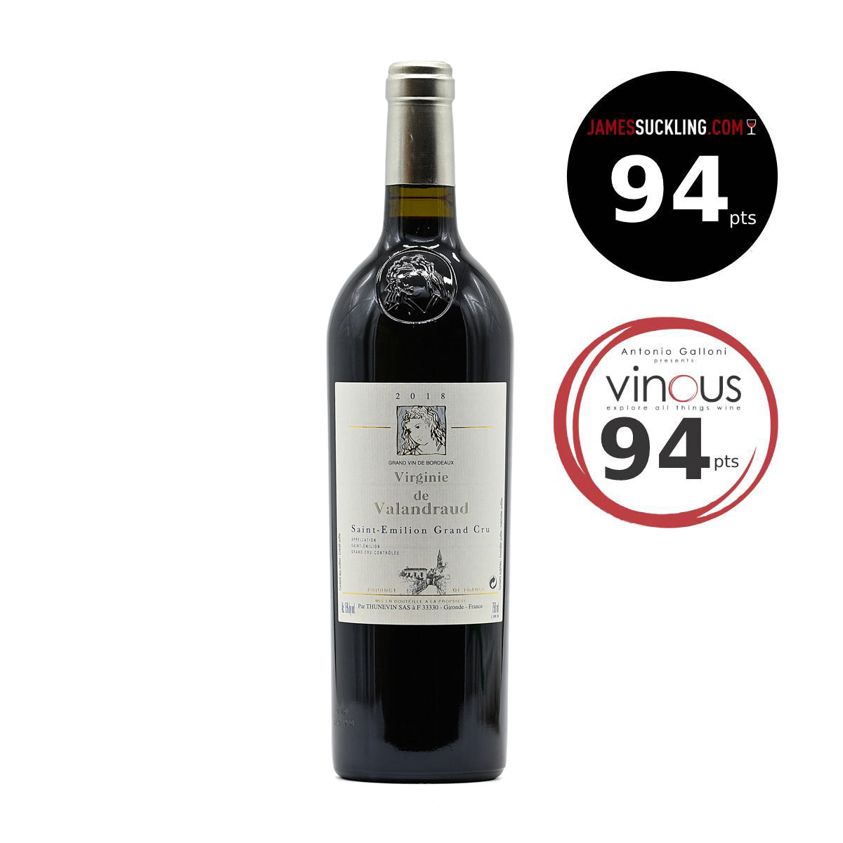 Virginie de Valandraud 2017, 750ml French red wine made from a blend of merlot, cabernet franc, from Chateau de Valandraud, Saint Emilion, Bordeaux, France – GDV Fine Wines, Hong Kong