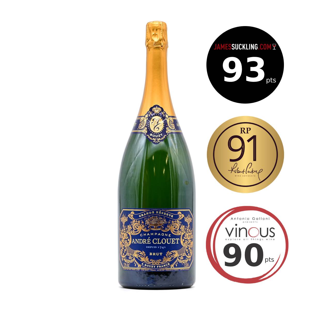 Andre Clouet Champagne Grande Reserve NV (1.5L)