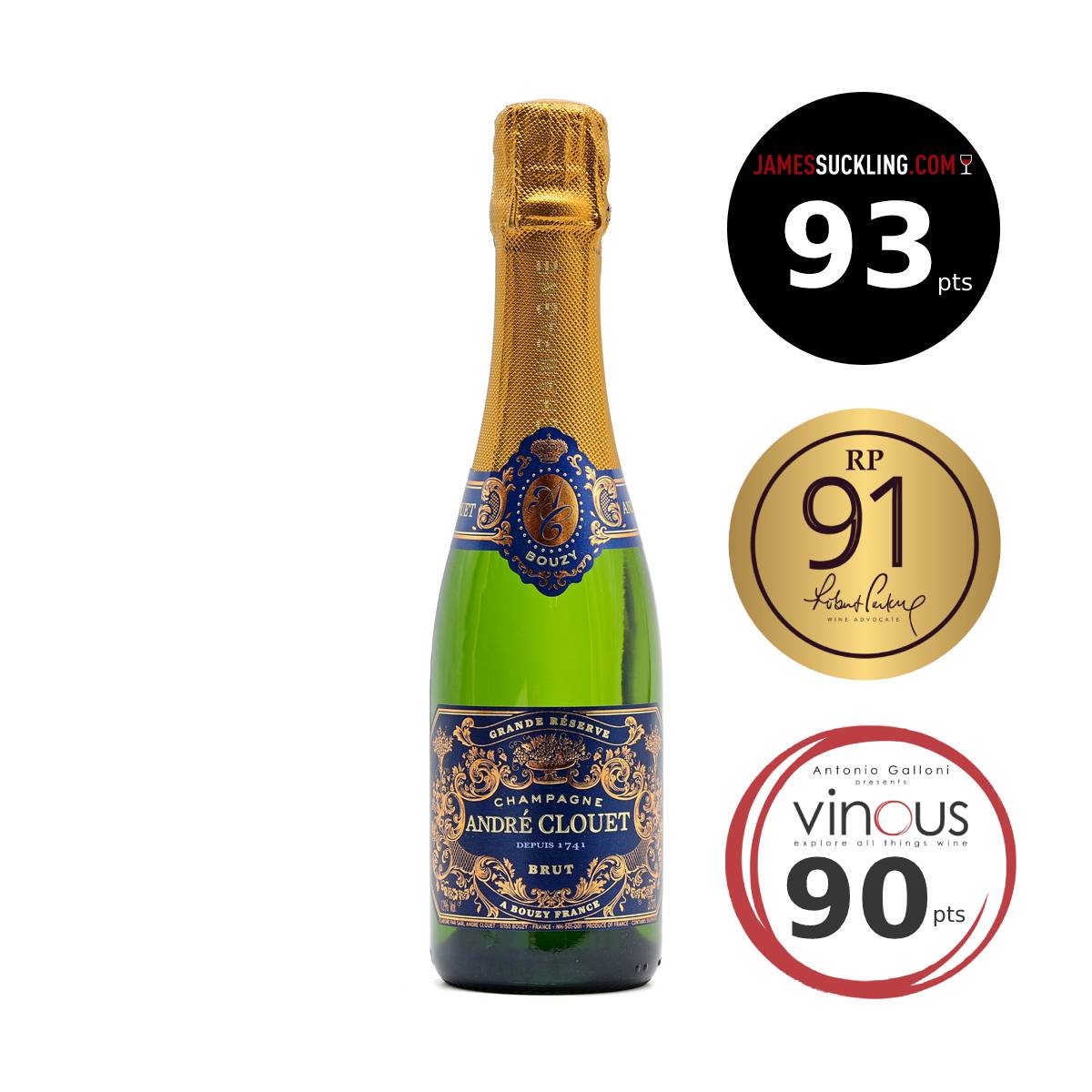 Andre Clouet Champagne Grande Reserve NV (375ml)