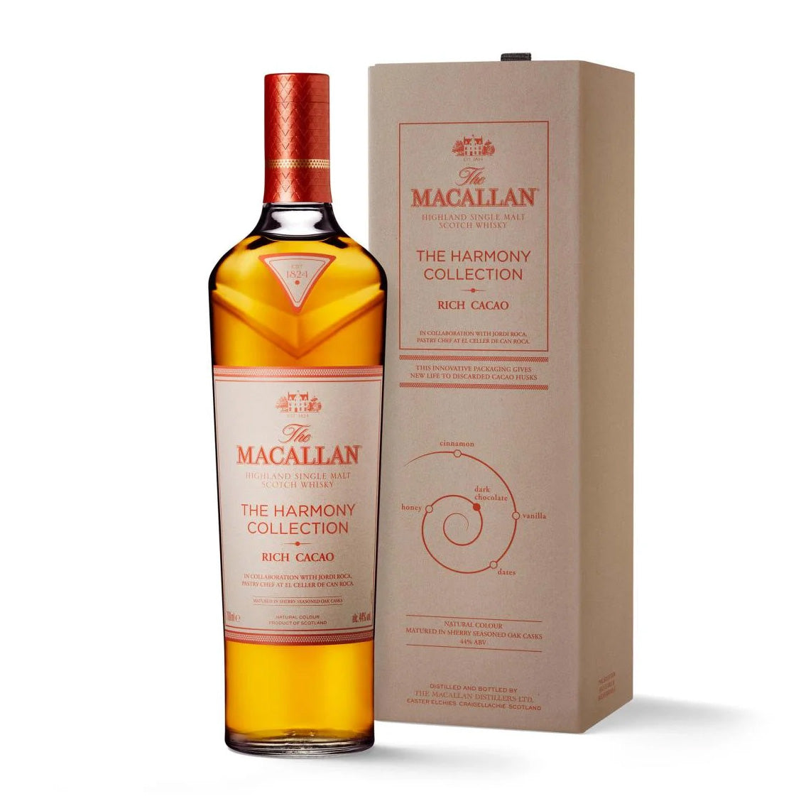 Macallan Harmony Collection Rich Cacao Single Malt Scotch Whisky – crafted from a combination of European and American oak casks – GDV Fine Wines, Hong Kong
