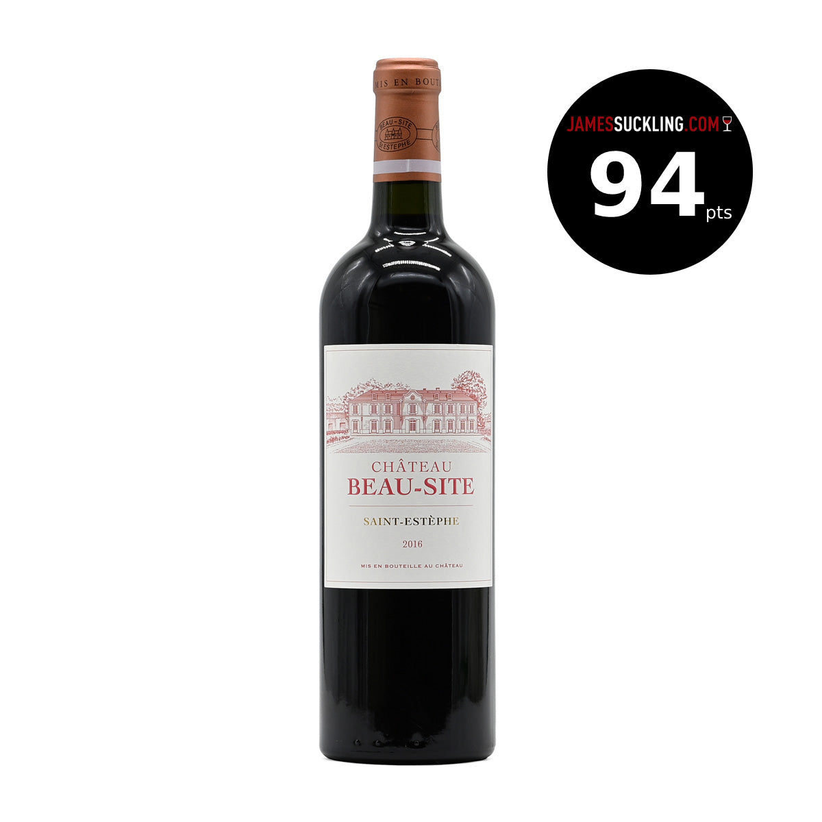 Château Beau-Site 2016, 750ml French red wine, made from a blend of Cabernet Sauvignon, Merlot, Petit Verdot, and Cabernet Franc, from Sanit-Estephe, Bordeaux, France – GDV Fine Wines, Hong Kong