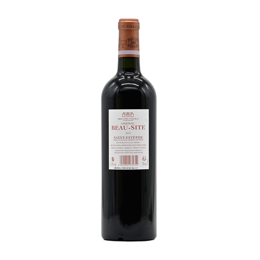 Chateau Beau-Site 2016, 750ml French red wine, made from a blend of Cabernet Sauvignon, Merlot, Petit Verdot, and Cabernet Franc, from Sanit-Estephe, Bordeaux, France – GDV Fine Wines, Hong Kong