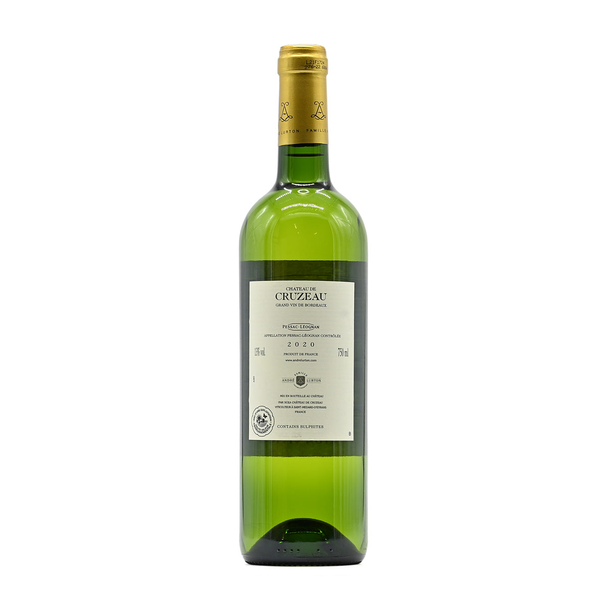 Chateau de Cruzeau Blanc 2020, 750ml French white wine, made from Sauvignon Blanc, from Pessac Leognan, Bordeaux, France – GDV Fine Wines, Hong Kong