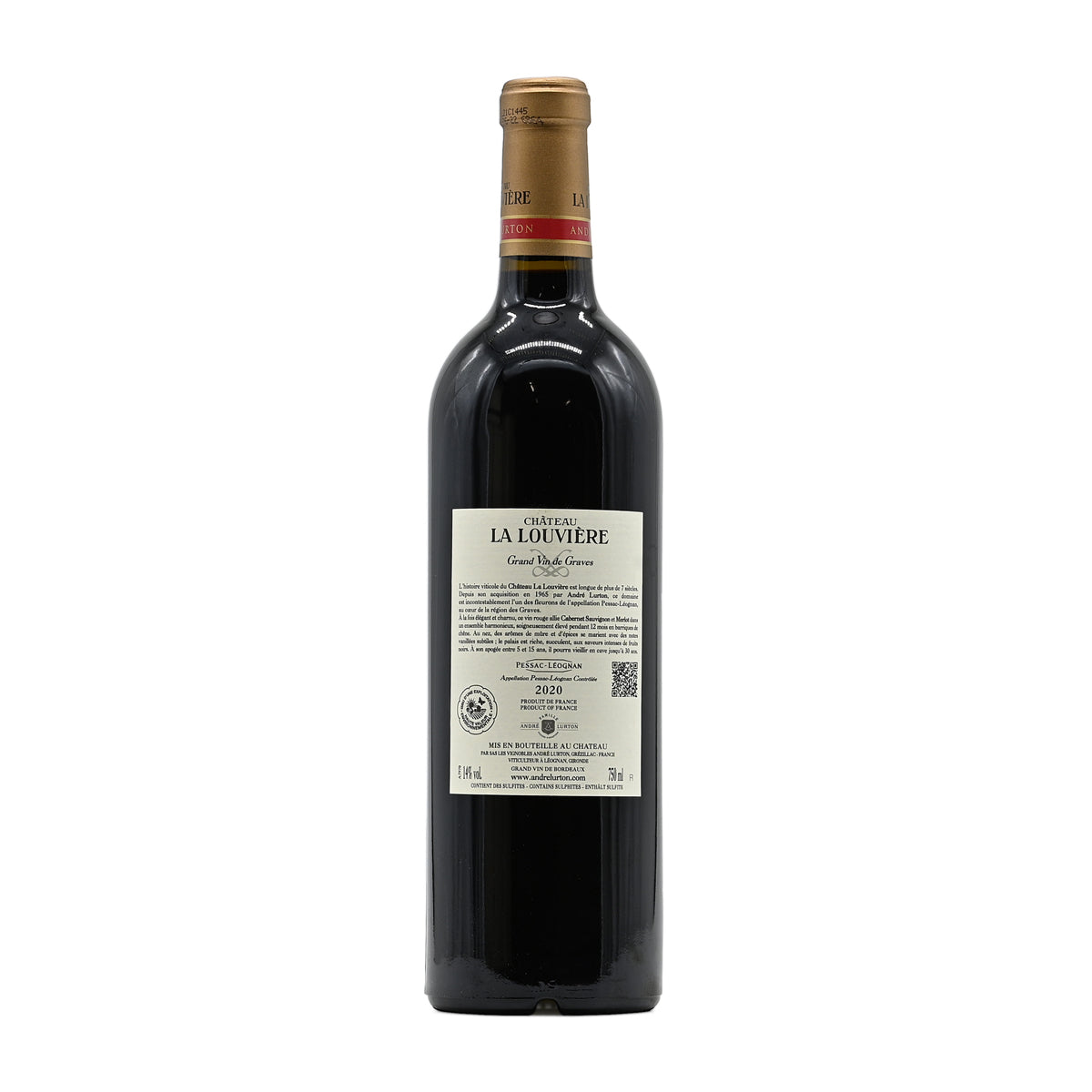 Chateau La Louviere 2020, Grand Vin de Graves, 750ml French red wine, by Andre Lurton, from Pessac Leognan, Bordeaux, France – GDV Fine Wines, Hong Kong