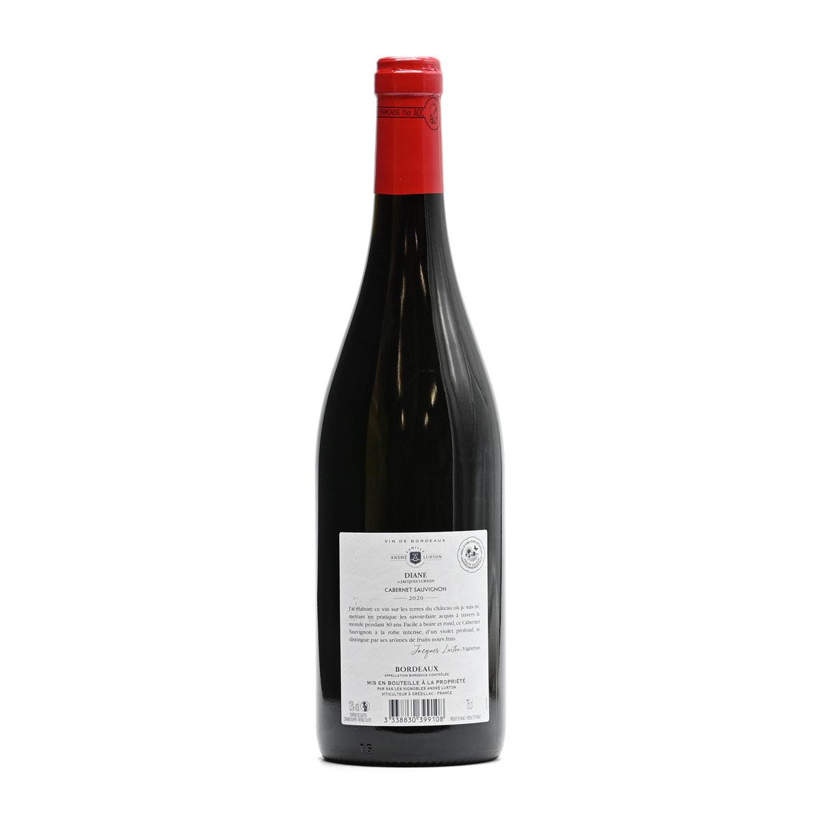 Diane Cabernet Sauvignon 2020 (Sulphur-Free) - Red Wine - GDV Fine Wines® - 2020, 750ml, Bordeaux, Diane, France, Red Wine, Wine Product