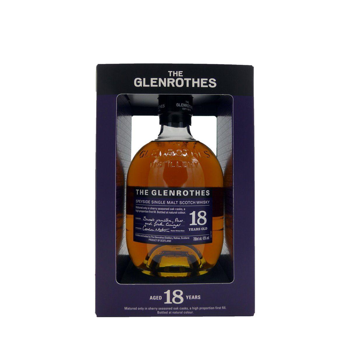 Glenrothes 18 years old Single Malt Whisky 43% (70cl) - Whisky - GDV Fine Wines® - 18 Years Old, 700ml, Scotch Whisky, Scotland, Single Malt, SPEYSIDE, The Glenrothes, Wine Product