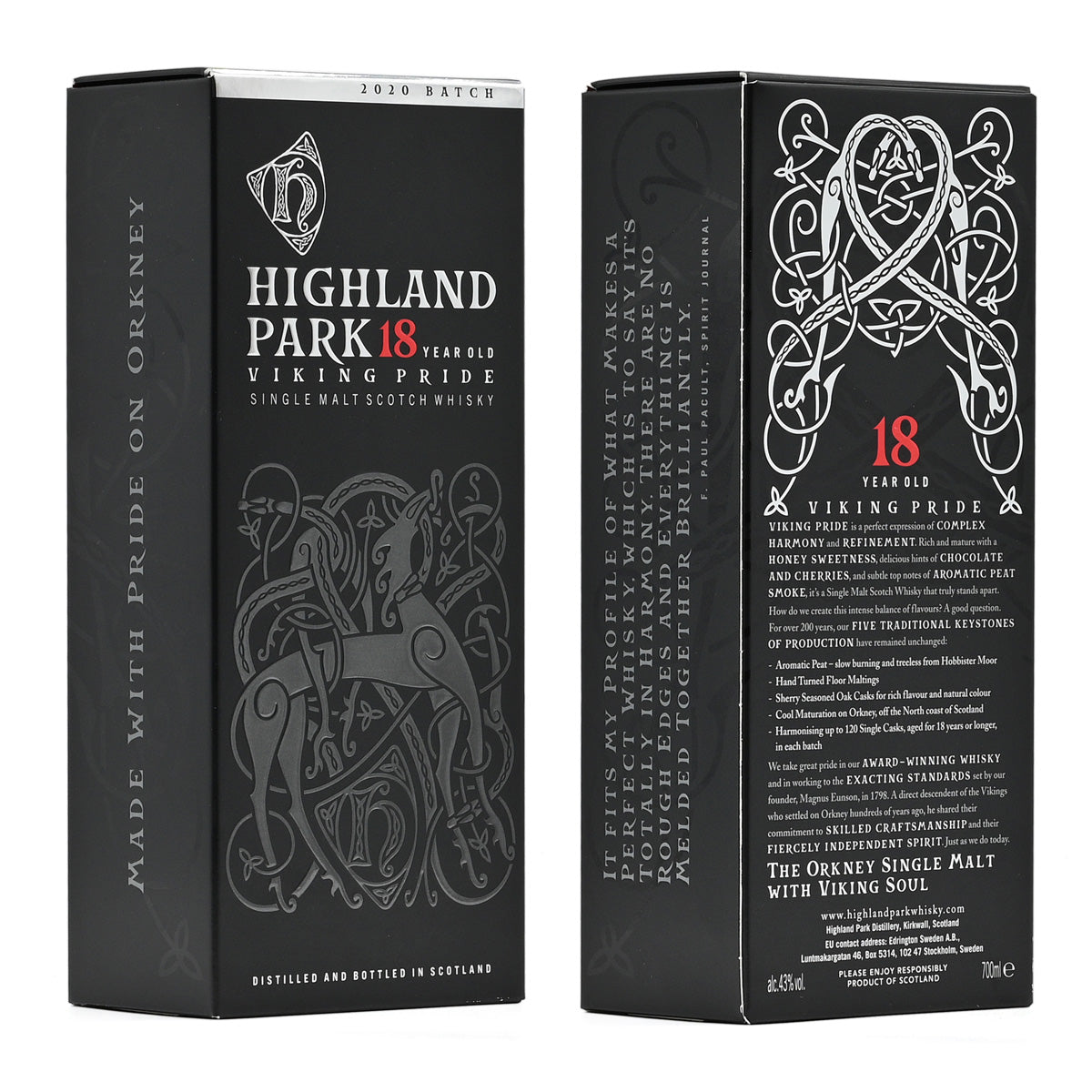 Highland Park 18-year-old Viking Pride single malt Scotch Whisky, from Orkney, the Islands, Scotland – GDV Fine Wines, Hong Kong