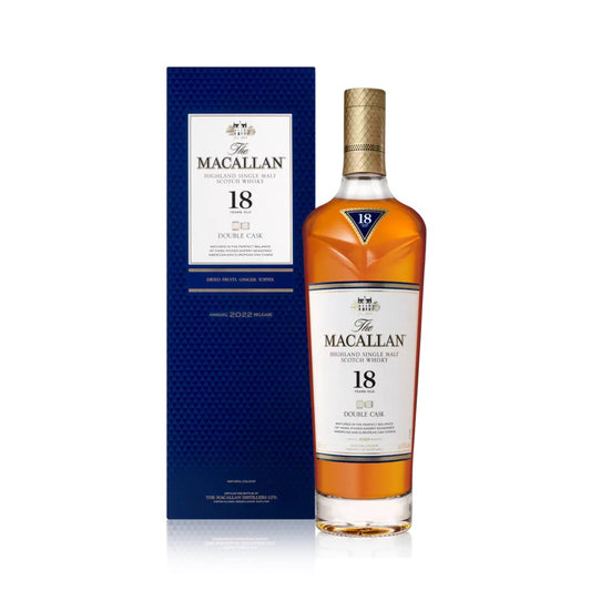 Macallan Double Cask 18 Years Old Single Malt Whisky 2022 Release, 700ml Scotch whisky, from Spreyside, Scotland – GDV Fine Wines