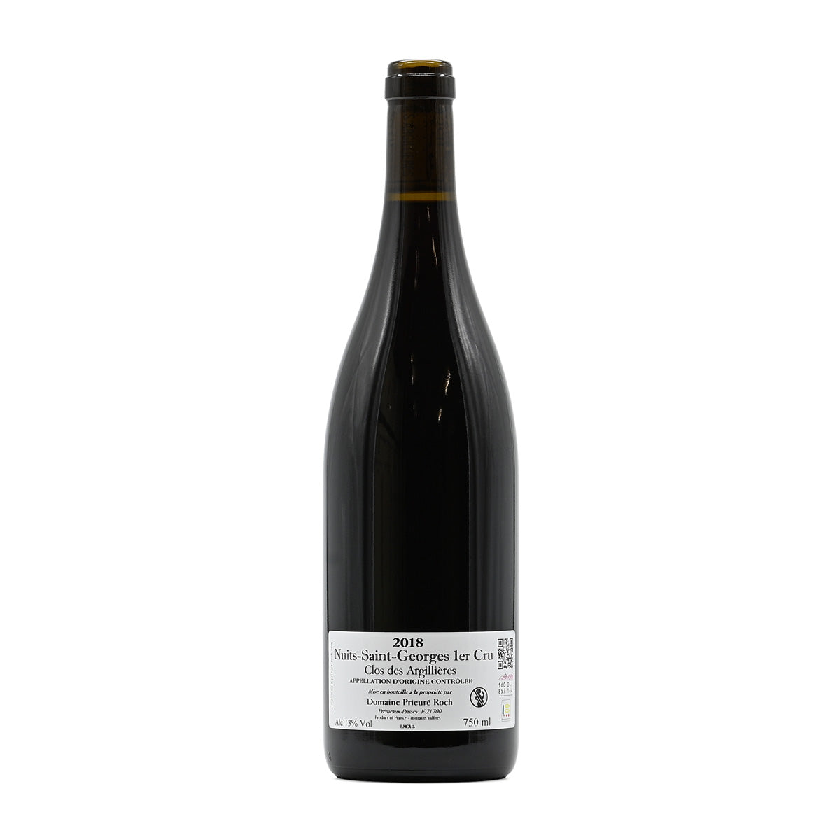 Domaine Prieure Roch Nuits St-Georges 1er Cru Clos des Argillieres 2018, 750ml French red wine, made from Pinot Noir, from Nuits-Saint-George Premier Cru, Burgundy, France – GDV Fine Wines, Hong Kong