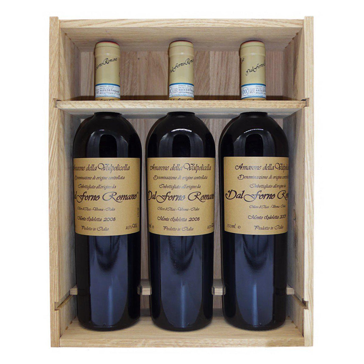 Dal Forno Romano Historical Release, Amarone 2008, Amarone 2009, Wine-set of 3 bottles of 750ml Italian red wine, made from Corvina, Rondinella, Croatina and Oseleta, from Amarone della Valpolicella, Veneto, Italy – GDV Fine Wines, Hong Kong