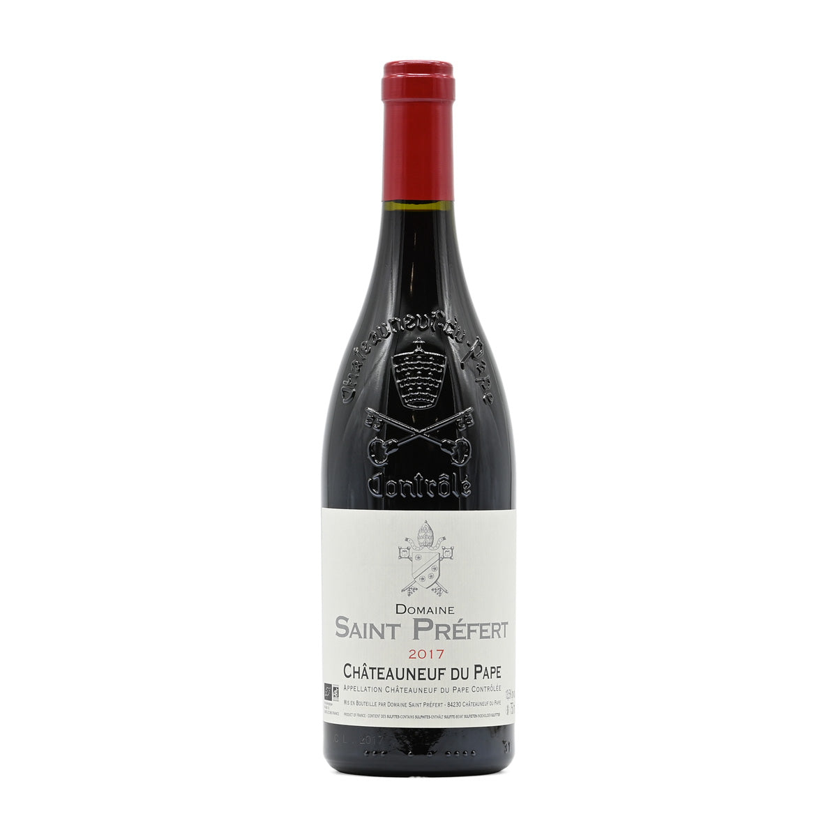 Domaine Saint Prefert Chateauneuf-du-Pape rouge Classique 2017, 750ml French red wine, made a blend of Grenache, Mourvèdre, Syrah, Cinsault, and white grape varieties, from Southern Rhone, France – GDV Fine Wines, Hong Kong