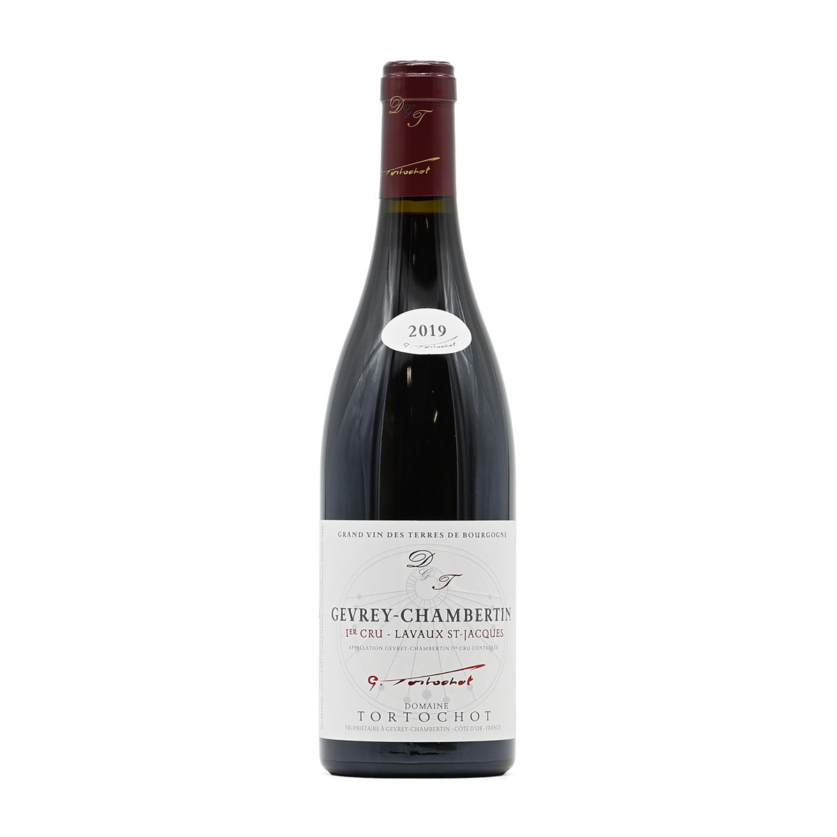 Tortochot Gevrey Chambertin 1er Cru Lavaux St Jacques 2019, 750ml French red wine, grand vin des terres de Bourgogne, made from Pinot Noir, from Domaine Tortochot, Gevrey Chambertin, Premier Cru, Burgundy, France – GDV Fine Wines, Hong Kong